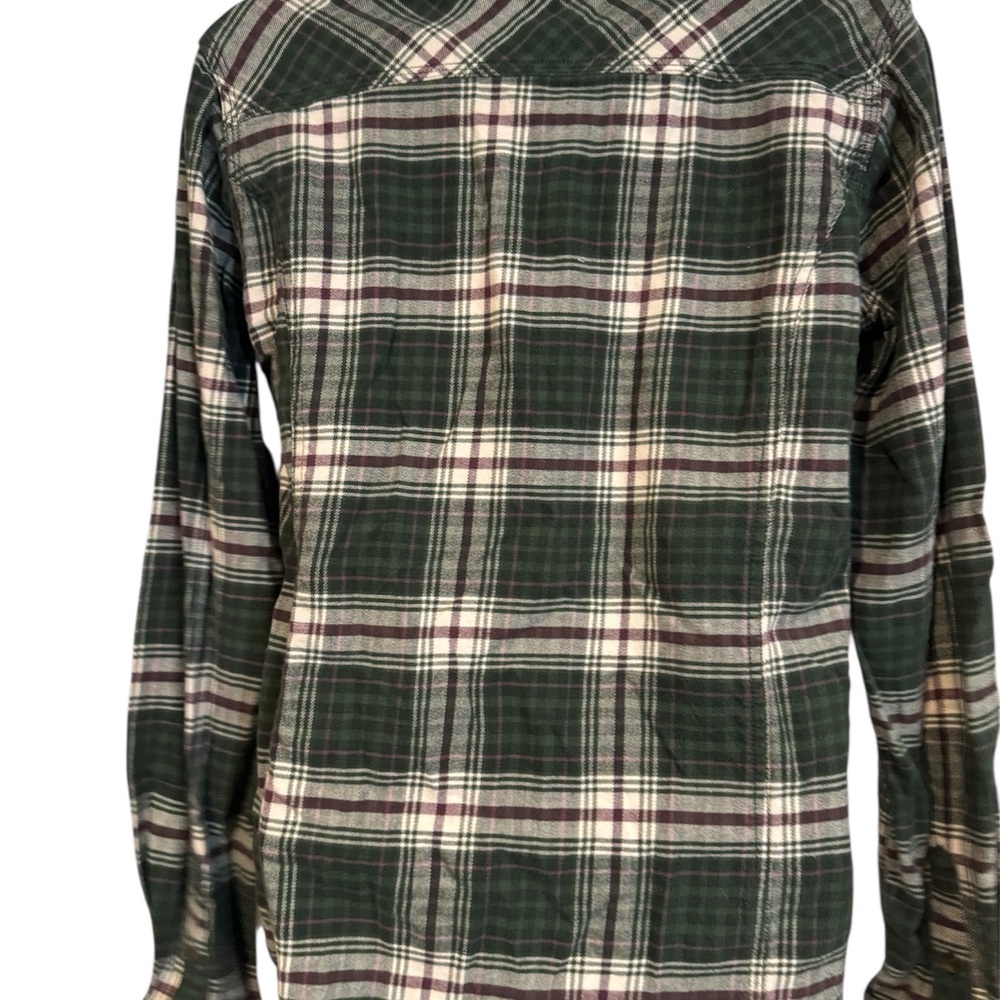 Carhartt Forest Green and Cream Plaid Shirt - Picture 2 of 5